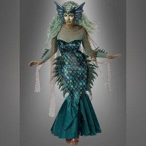 Siren Adult Halloween Costume (Includes 5 Pieces)